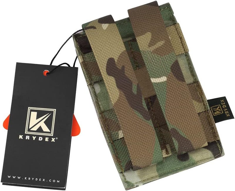KRYDEX Molle 5.56mm Single/Double/Triple Magazine Pouch Speed Mag Pouches for .223 5.56 Magazine - Image 5